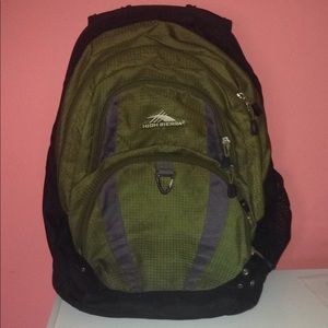 OLIVE GREEN HIGH SIERRA BACKPACK!!!